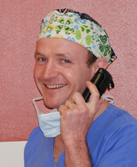 Sébastien Duchêne, anesthésiste-réanimateur à la Polyclinique du Parc de Cholet (49).